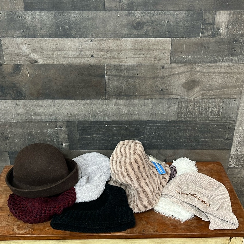 Assortment Of 8 Hats Some New Some Used